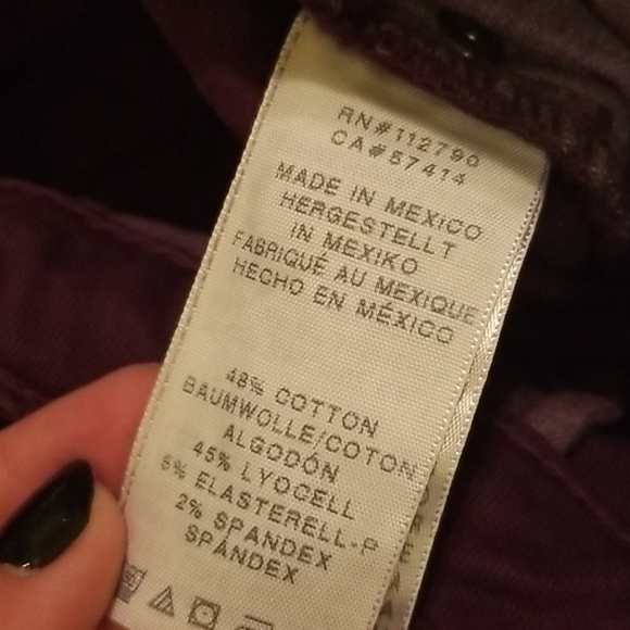 True Religion Girl's Purple Jeans Size 10 Skinny - Picture 10 of 10